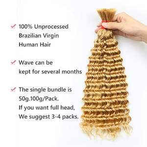 Vente en gros d'extensions de faisceaux de cheveux humains indiens et vierges malaisiens bruts non transformés à cuticule alignée vendeur de paquets de cheveux humains bouclés - Product Image 5