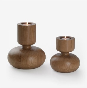 Portavelas de madera Natural Premium para Navidad, ceremonias tradicionales, decoración moderna de lujo, ecológica, hecha a mano en todo el mundo - Product Image 2