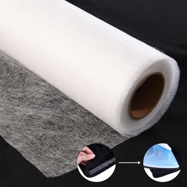 Wholesale 100% Polyester Hot Fuse Adhesive Non Woven Interlining Cutting Fabric Fusible Interfacing Fabric