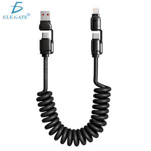 Cavo USB a Tipo C a Spirale per Auto da 240W, Ricarica Rapida, Nuovo di Zecca per Telefoni Cellulari, Uscita DC - Product Image 1