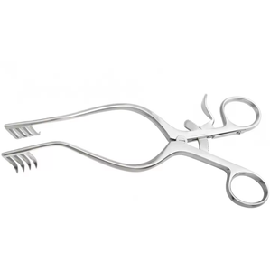 Retractor Mollison SR para Adultos, 13 cm, 3 x 3 Puntas, 14 mm de Profundidad, Curvo, Acero Inoxidable Alemán, Instrumentos de Cirugía Plástica - Product Image 4