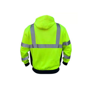 Nouveau style de sweat à capuche de sécurité taille personnalisée sweat à capuche de sécurité haute visibilité meilleure qualité sweat à capuche de sécurité fabriqué au Pakistan - Product Image 4