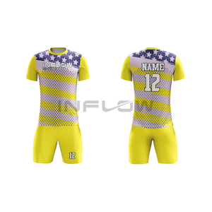 Maillots de football par sublimation maillot de football personnalisé pour hommes de conception créative 100% polyester ensemble de vêtements de football pour hommes uniforme de football pour hommes - Product Image 2