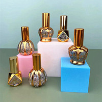 Flacon de Luxe Vide en Verre pour Parfum, Huile d'Attar Fantaisie, Vaporisateur Arabe 12ml 10ml 6ml, Flacon Tola en Cristal Fantaisie pour Attar et Oud