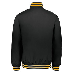 Veste bomber en satin unisexe de qualité supérieure, style sportif, universitaire, avec logo sur le devant, pour hommes - Product Image 3