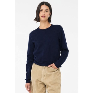 Bella Canvas 7511 FEMME CLASSIC RAS DU COU Mi-long SWEATSHIRT doux, chaud éponge polaire Pull à capuche pour femme - Product Image 2