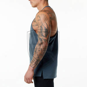 Nouvelle arrivée Débardeur de sport personnalisé pour hommes grande taille Stringer respirant et confortable - Product Image 3
