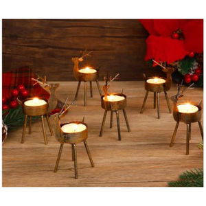 Bougeoirs chauffe-plat en renne en gros bougeoir décoratif pour la maison pour les décorations de table de noël au meilleur prix - Product Image 1