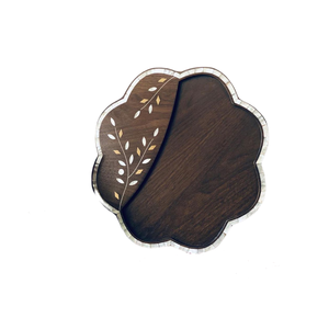 EID ถาดไม้ถูพื้นสำหรับใส่ช็อคโกแลต,ถาดทรงกลมสำหรับรอมฎอนทำจากเวียดนาม - Product Image 6