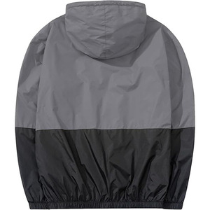 Veste coupe-vent légère pour homme avec poche à capuche Imperméable respirant à séchage rapide Veste d'extérieur de couleur unie pour homme - Product Image 2