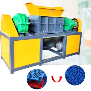 Automatische Efficiëntie Pp Pe Plastic Film Shredder Machine Schroot Shredder Machine Shredder Verpletterende Recycling Machine Lijn