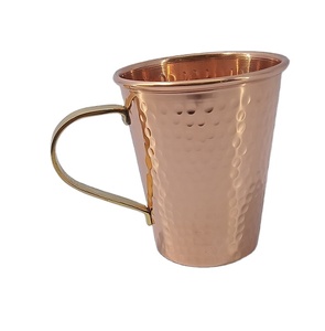 Tasse en cuivre de style moderne, Design martelé, tasse en cuivre 100% naturel, chope à bière - Product Image 1