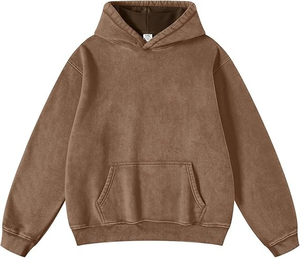 Sweat-shirts à capuche tendance pour hommes et femmes, respirants, super doux, coupe classique, poids lourd 350g, polyester/coton - Product Image 3