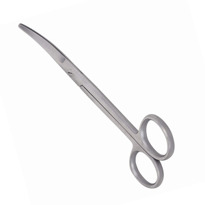 Tijera quirúrgica de alto grado, punta afilada Roma, acabado de arena, hoja curva, sala de operaciones, tijera médica - Product Image 1