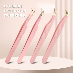 Pinzas de extensión de pestañas, pinzas de amarre de punta de fibra para volumen y extensiones de pestañas individuales, pinzas de punta de fibra - Product Image 3