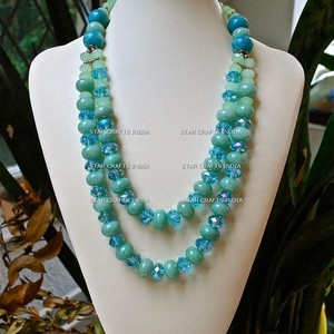 Recién llegados; venta en Producto popular Declaración de moda Collar de cuentas coloridas Conjunto de joyería Conjuntos de collar de cuentas de resina para mujeres - Product Image 6