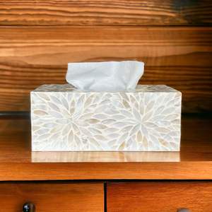 Caja de pañuelos de nogal de lujo | Soporte de papel de madera para baño y sala de estar | Estuche de almacenamiento de escritorio moderno | Organizador de decoración del hogar - Product Image 1