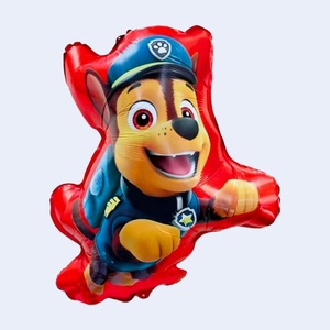 Palloncino in lamina metallizzata Paw Patrol Chase 56x68 cm, decorazione per feste per bambini, confezione da 2 pezzi - Product Image 1