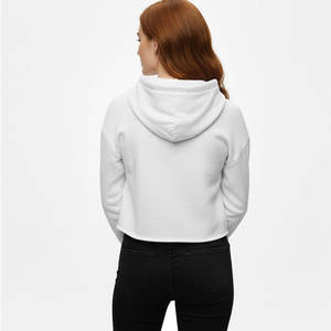 เสื้อฮู้ดดี้ผู้หญิงแบบสั่งทำ OEM ดีไซน์ทันสมัย ผ้าฝ้ายฟลีซ 100% แห้งเร็ว เหมาะสำหรับชุดลำลองประจำวัน - Product Image 4