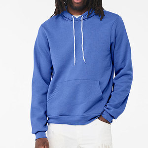 Sweat à capuche basique coupe ajustée pour hommes, léger, à manches longues avec poche kanga - Product Image 4