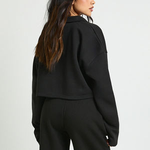 Survêtement droit pour femme avec cordon de serrage – Prix de gros pour acheteurs en gros – Design décontracté uni avec capuche - Product Image 5