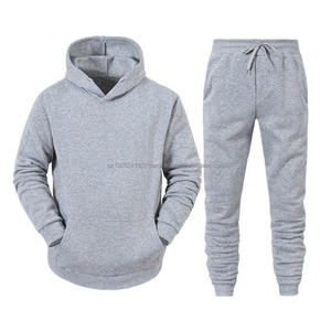 Ensemble Sweat à capuche et pantalon de survêtement de haute qualité respirant vierge en coton et polyester mélangé personnalisé Survêtement de survêtement pour hommes - Product Image 3