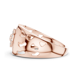 Bague en diamant cultivé en laboratoire de 0,328 carats pour femmes, clarté VVS-VS EF, or 18 carats, 14 carats, 10 carats et argent 925, or rose, or jaune, or blanc - Product Image 6