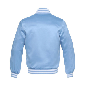 Chaqueta bomber de satén minimalista con silueta aerodinámica, costura tonal para un atractivo moderno hecho en Pakistán - Product Image 2