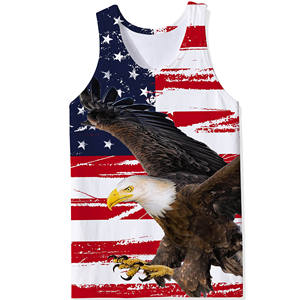 Débardeur Premium Respirant pour Homme USA Falcon, Col Montant, Coupe Ajustée, Sans Manches, Améliorant la Silhouette, 100% Coton, Coupe des Aisselles, OEM 2026 - Product Image 1