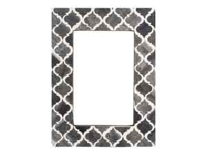 Nouvel arrivage de cadre photo en MDF pour bureau à domicile cadre photo en bois artisanal naturel avec incrustation d'os noir blanc directement en usine - Product Image 4