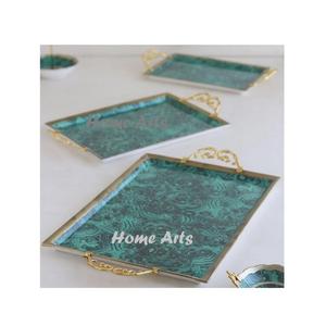 Ensemble de 3 plateaux de service pour aliments de différentes tailles plateau de service pour chocolats en forme de rectangle de dernière conception à vendre - Product Image 1