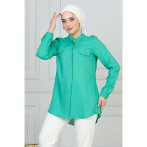 Túnica Casual con Bolsillos para Mujer 34339, Tejido de Viscosa/Poliéster - Product Image 6