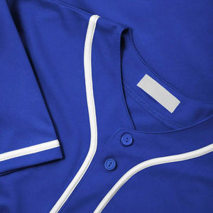 Vente en gros d'usine, maillot de baseball grande taille, logo personnalisé, couleur, 100% polyester, respirant, séchage rapide, antibactérien, anti-UV - Product Image 3