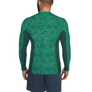 Camisa de compresión Rash Guard para gimnasio y actividades acuáticas Hombres Rash Guard con tecnología de secado rápido - Product Image 2