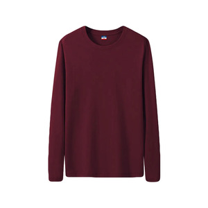 Ropa de otoño Sudadera cálida Nuevo diseño Color sólido Cuello redondo Ropa de gimnasio ligera La mejor fábrica hecha para hombres de GSM - Product Image 1