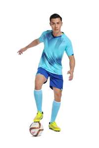 Camiseta de Fútbol de Diseño Moderno, Transpirable e Impermeable, 100% Poliéster, Manga Corta, Uniforme para Adultos - Product Image 6