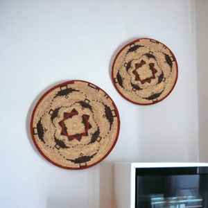 Cesta tejida de bambú de estilo nórdico, césped marino creativo, construcción de naturaleza muerta, tema, decoraciones para la habitación del hogar, planta de arte colgante de pared - Product Image 5