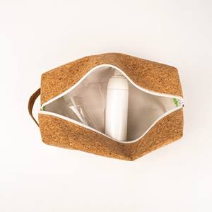 กระเป๋าซิปแฟชั่นจุกไม้ก๊อกเป็นมิตรกับสิ่งแวดล้อมกระเป๋าเครื่องสำอางที่มีคุณภาพพรีเมียมสามารถปรับแต่งได้ - Product Image 6