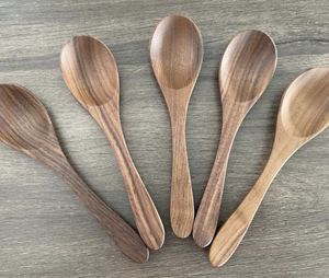 Directo de fábrica Cucharas de café de madera Venta al por mayor Cucharas de postre de bambú de mango largo hechas a mano Mejor precio - Product Image 2