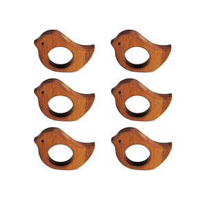 Nouveau design porte-rond de serviette en bois d'acacia avec des accessoires de cadeau de bonne qualité design élégant pour la vente - Product Image 4