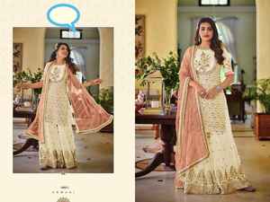 La mejor calidad Indian Heavy Georgette Kameez Dupatta Salwar Set Bordado Piedra Trabajo hecho a mano Boda y fiestas a precios al por mayor - Product Image 3