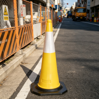 Cône de signalisation routière réfléchissant de haute qualité, haute stabilité, flexible, couleur vive, pour la sécurité routière