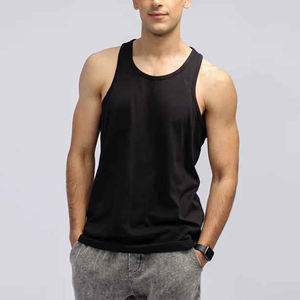 Camiseta sin Mangas de Moda Personalizada de Alta Calidad para Hombre, Camiseta Deportiva sin Mangas para Hombre, Ajustada al Cuerpo, con Aberturas, en Oferta - Product Image 1