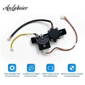 วาล์วน้ำ บอลวาล์วไฟฟ้า โปรแกรมได้ 12V DC สเต็ปเปอร์มอเตอร์ ควบคุมการไหล G1/2 นิ้ว อะไหล่เครื่องทำน้ำอุ่นพลาสติก - Product Image 1