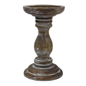 Portavelas de Metal de diseño clásico, portavelas de pátina gris para sala de estar y decoración de bodas - Product Image 3