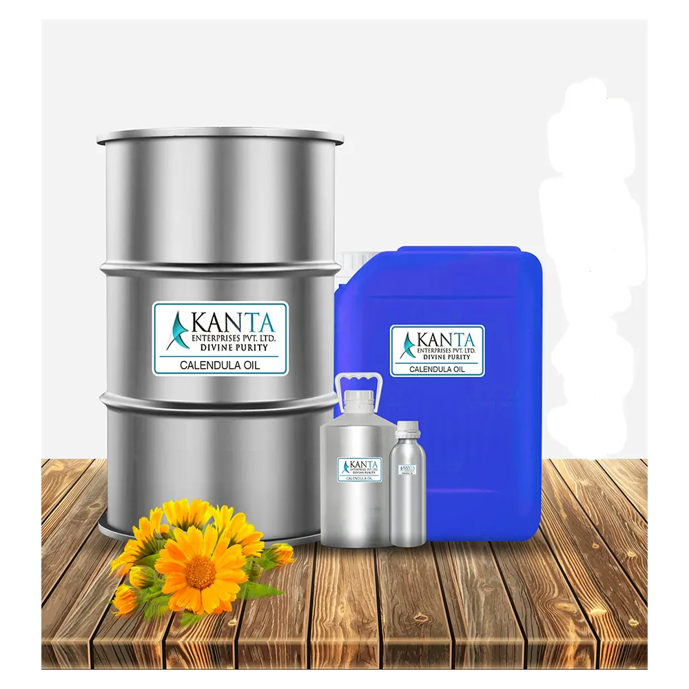 Indian Manufacturer Marigold Oil Pure Organic Calendula Oil Bulk Essential Oil For Skin massage