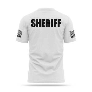 Bestes Design Perfect Fit Herren Performance T-Shirts Personal isierter, einfacher Rundhals ausschnitt mit individuellem Logo SHERIFF-Serie - Product Image 2