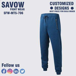 Custom Logo Cotton <b>Zip</b> <b>up</b> <b>Hoodie</b> and Sweatpants Set Cotton Designer Sweatsuit Oversized Baggy Blank Tracksuits for Men - Product Image 6