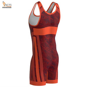 Impression de logo numérique personnalisé Singlet de matériel de lutte Hot Selling New Design Wrestling Singlet - Product Image 4
