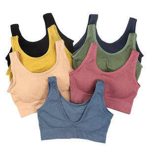 Chaleco deportivo de Yoga para mujer, sujetador Halter ligero Simple con correa, sujetador cruzado sin espalda, sujetadores de Yoga de alto impacto, Sujetador deportivo caliente - Product Image 2